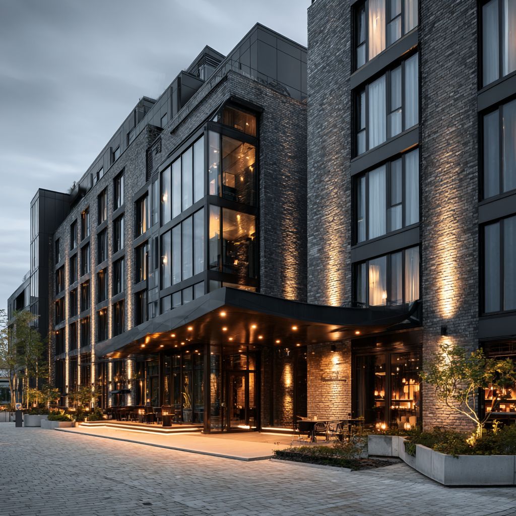 Uprizio Hotel exterior and main entrance